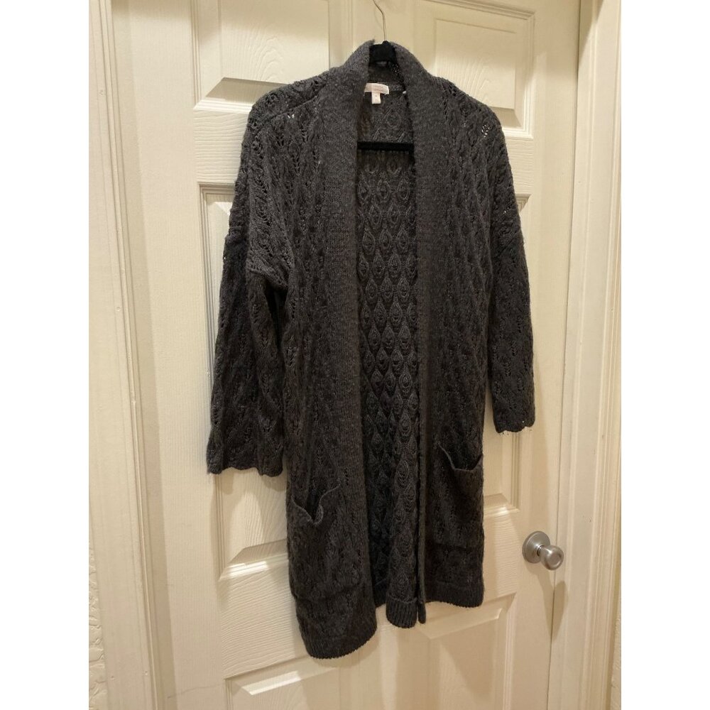Cable Knit Long Cardigan Sweater Medium By Lauren Conrad